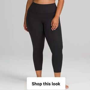 Lululemon Wunder under high rise crop